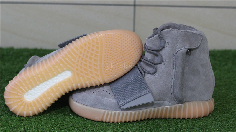 2016 Adidas yeezy boost 750 grey gum glow in the dark